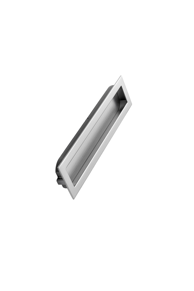 Billede af Furnipart - Inn - greb i Zink Inox look CC192mm L202mm B50mm H14mm